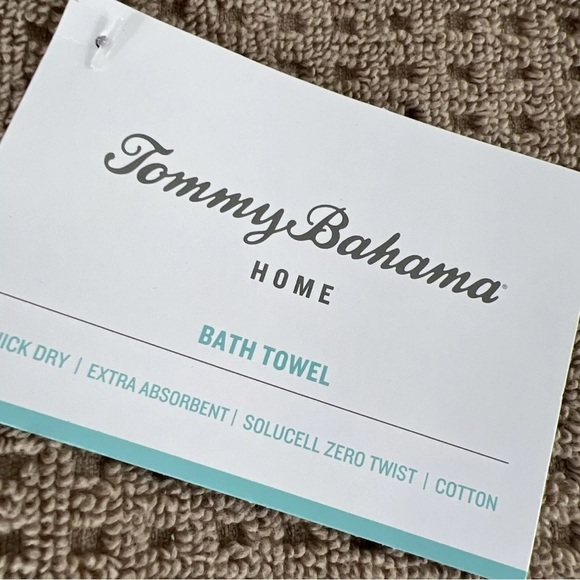 Tommy Bahama Bath Towel Set Northern Pacific II Brown Textured 4 Piece Set NEW - Picture 6 of 11